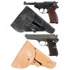 Image 1 : Two European Semi-Automatic Pistols -A) Spreewerke "cyq" P38 Pistol with Holster and Extra Magazine
