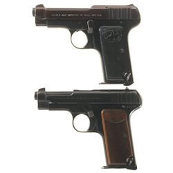 Collector's Lot of Two Early Beretta Semi-Automatic Pistols -A) Beretta Model 1915/1917 Pistol