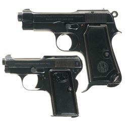 Collector's Lot of Two Beretta Semi-Automatic Pistols -A) Beretta Model 1934 Army Pistol