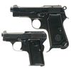 Image 1 : Collector's Lot of Two Beretta Semi-Automatic Pistols -A) Beretta Model 1934 Army Pistol