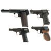 Image 1 : Four European Semi-Automatic Pistols -A) Astra Model 600 Pistol with Extra Magazine