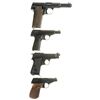 Image 2 : Four European Semi-Automatic Pistols -A) Astra Model 600 Pistol with Extra Magazine