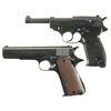Image 1 : Two European Military Semi-Automatic Pistols -A) Walther "ac 44" Code P-38 Pistol