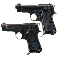 Collector's Lot of Two Beretta Semi-Automatic Pistols -A) Beretta Model 1934 Army Pistol