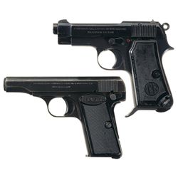 Collector's Lot of Two European Semi-Automatic Pistols -A) Beretta Model 1934 Pistol