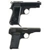 Image 2 : Collector's Lot of Two European Semi-Automatic Pistols -A) Beretta Model 1934 Pistol