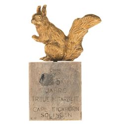 Two German Commemorative Items, Including a SS Themed Plaque, with Assorted Papers