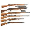 Image 1 : Six Military Long Arms -A) Nagoya Arsenal Type 99 Bolt Action Rifle