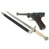 Image 1 : P.08 Luger Semi-Automatic Pistol with Luftwaffe-Style Dagger