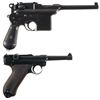 Image 2 : Two Semi-Automatic Pistols -A) Astra Model 900 Pistol