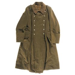 One SA Kepi, Nazi Style Greatcoat, and Three Nazi Style Stahlhelm Helmets