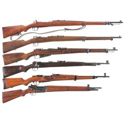 Six Military Bolt Action Rifles -A) Mauser Model 1909 Argentine Contract Rifle