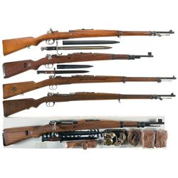 Collector's Lot of Five European Bolt Action Rifles -A) Argentine DWM Model 1909 Rifle
