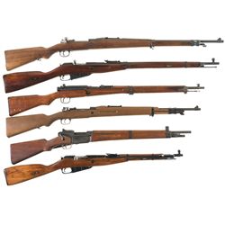 Collector's Lot of Six Bolt Action Military Long Arms -A) Brazillian Contract DWM Model 1908 Rifle