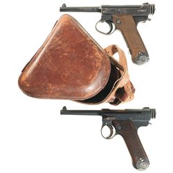 Collector's Lot of Two World War II Japanese Semi-Automatic Pistols -A) Japanese Type 14 Pistol with