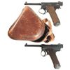 Image 1 : Collector's Lot of Two World War II Japanese Semi-Automatic Pistols -A) Japanese Type 14 Pistol with