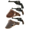 Image 1 : Three Double Action Military Revolvers -A) Webley & Scott Mark VI Revolver with Japanese Military It