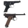 Image 2 : Collector's Lot of Two World War II Japanese Semi-Automatic Pistols -A) Japanese Type 94 Pistol with