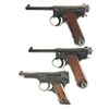 Image 1 : Collector's Lot of Three World War II Japanese Semi-Automatic Pistols -A) Japanese Type 14 Pistol wi