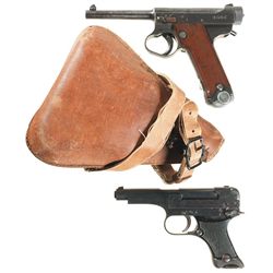 Collector's Lot of Two World War II Japanese Semi-Automatic Pistols -A) Japanese Type 14 Pistol with