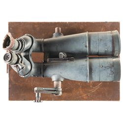 Pair of Japanese Big Eye Binoculars with Original Wood Case