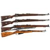 Image 1 : Four Military Bolt Action Rifles -A) Nazi bcd Code 43 Dated Mauser Model 98 Rifle