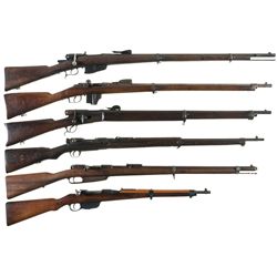 Six Bolt Action Rifles -A) Italian Vetterli Bolt Action Rifle