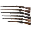 Image 2 : Six Bolt Action Rifles -A) Italian Vetterli Bolt Action Rifle
