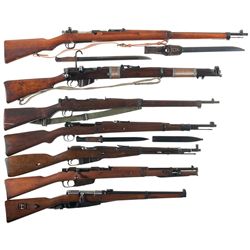 Seven Bolt Action Military Long Arms -A) Jinsen Arsenal Type 38 Rifle with Bayonet