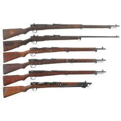 Six Japanese Bolt Action Long Arms  -A) Kokura Arsenal Type 38 Rifle