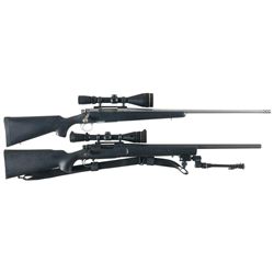 Two Remington Bolt Action Rifles with Scopes -A) Remington Model 700 Rifle