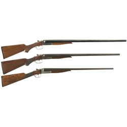 Collector's Lot of Three Iver Johnson Side by Side Shotguns -A) Iver Johnson Hercules Grade Shotgun 