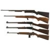 Image 2 : Four Rifles and One Air Rifle -A) Unknown Slide Action Rifle