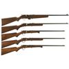 Image 1 : Collector's Lot of Five Iver Johnson Bolt Action Rifles -A) Unmarked Iver Johnson Repeating Rifle