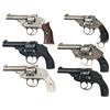 Image 1 : Six Double Action Top Break Revolvers -A) Iver Johnson Safety Automatic Revolver