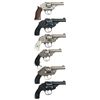 Image 2 : Six Double Action Top Break Revolvers -A) Iver Johnson Safety Automatic Revolver