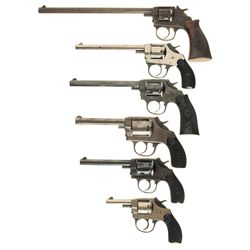 Six Double Action Revolvers -A) Iver Johnson Model 1900 Target Revolver