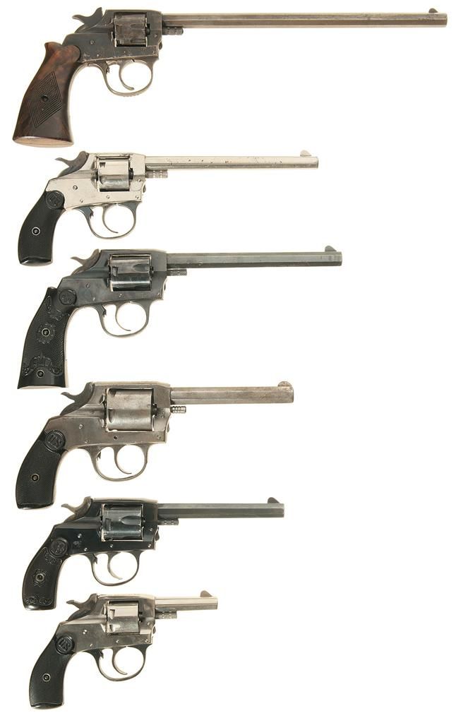 Model 1900 Revolver Six Double Action Revolvers -A) Iver Johnson Model 1900 Target Revolver