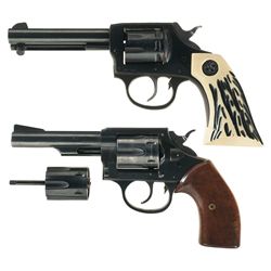 Collector's Lot of Two Iver Johnson Double Action Revolvers -A) Iver Johnson Sidewinder Revolver