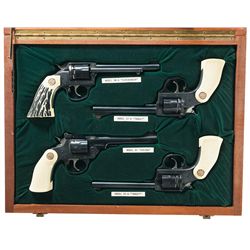 Scarce Presentation Cased 100 Years Commemorative Iver Johnson Double Action Revolver Set -A) Iver J