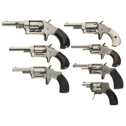 Collector's Lot of Seven Iver Johnson Revolvers -A) Iver Johnson Lion No. 3 Spur Trigger Revolver