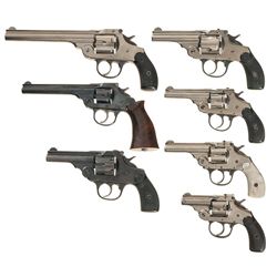 Seven Iver Johnson Double Action Revolvers -A) Iver Johnson Safety Automatic Revolver