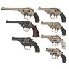 Image 1 : Seven Iver Johnson Double Action Revolvers -A) Iver Johnson Safety Automatic Revolver