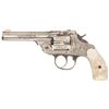 Image 1 : Engraved Iver Johnson Top Break Double Action Revolver with Carved Pearl Grips
