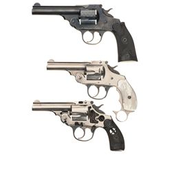Collector's Lot of Three Iver Johnson Double Action Revolvers -A) Iver Johnson Top Break Revolver