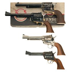 Collector's Lot of Four Iver Johnson Marked Colt Single Action Army Style Revolvers -A) Iver Johnson