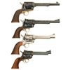 Image 2 : Collector's Lot of Four Iver Johnson Marked Colt Single Action Army Style Revolvers -A) Iver Johnson