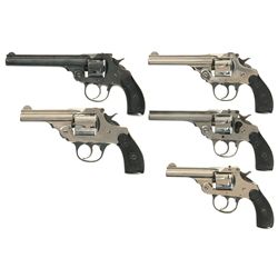Collector's Lot of Five Iver Johnson Double Action Revolvers -A) Iver Johnson Safety Automatic Revol
