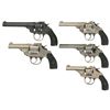 Image 1 : Collector's Lot of Five Iver Johnson Double Action Revolvers -A) Iver Johnson Safety Automatic Revol
