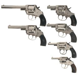 Collector's Lot of Six Iver Johnson Double Action Revolvers -A) Iver Johnson Lightning Express Revol
